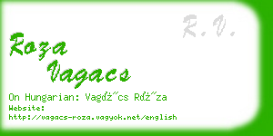 roza vagacs business card